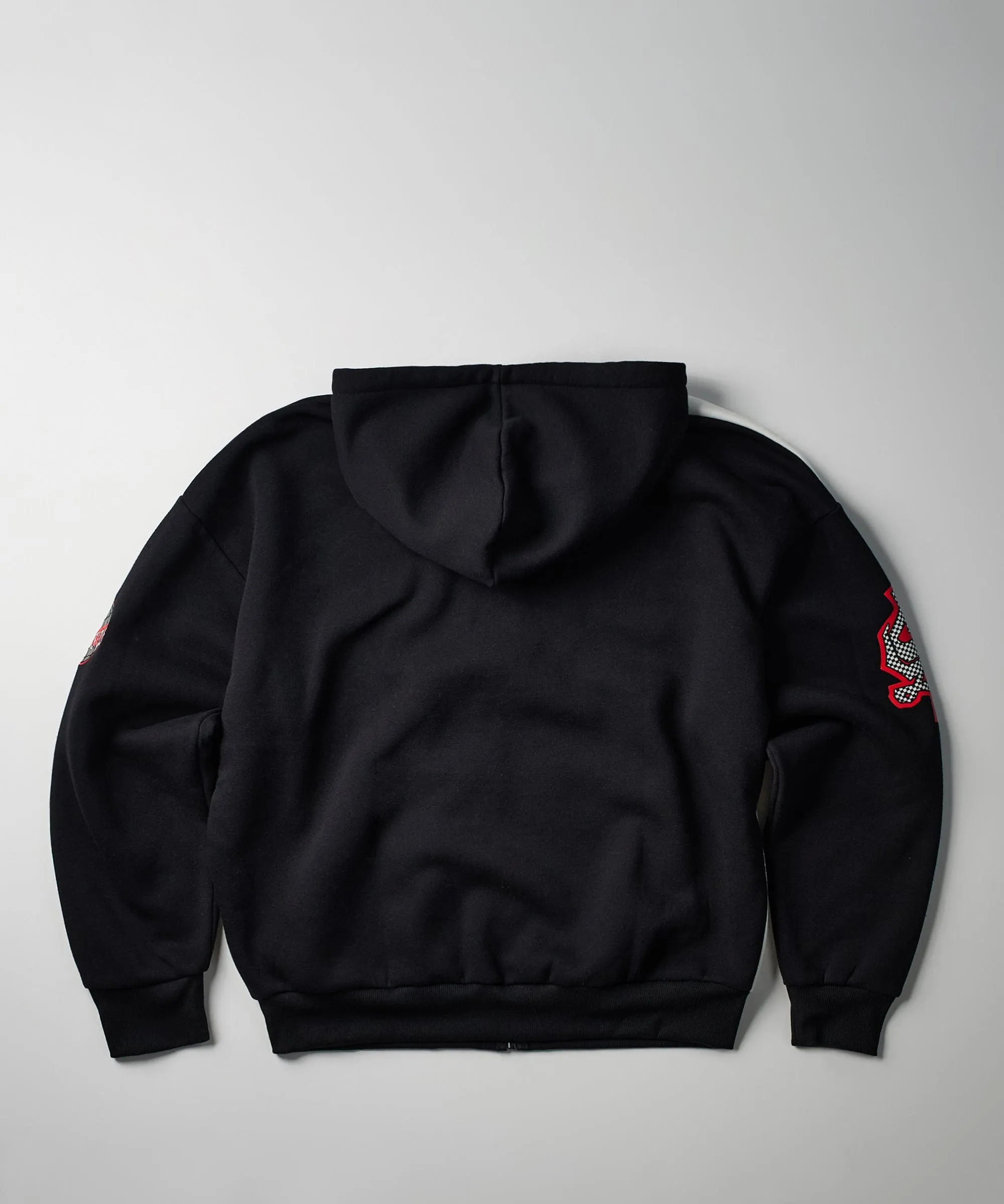 Scarface Split Full Zip Oversized Hoodie - Black&White