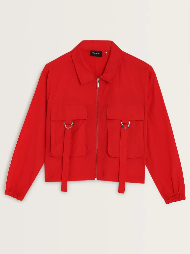 Studiofit Red Utility Jacket