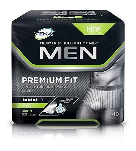 TENA Men Premium Fit Protective Incontinence Underwear Level 4 | S/M x 30