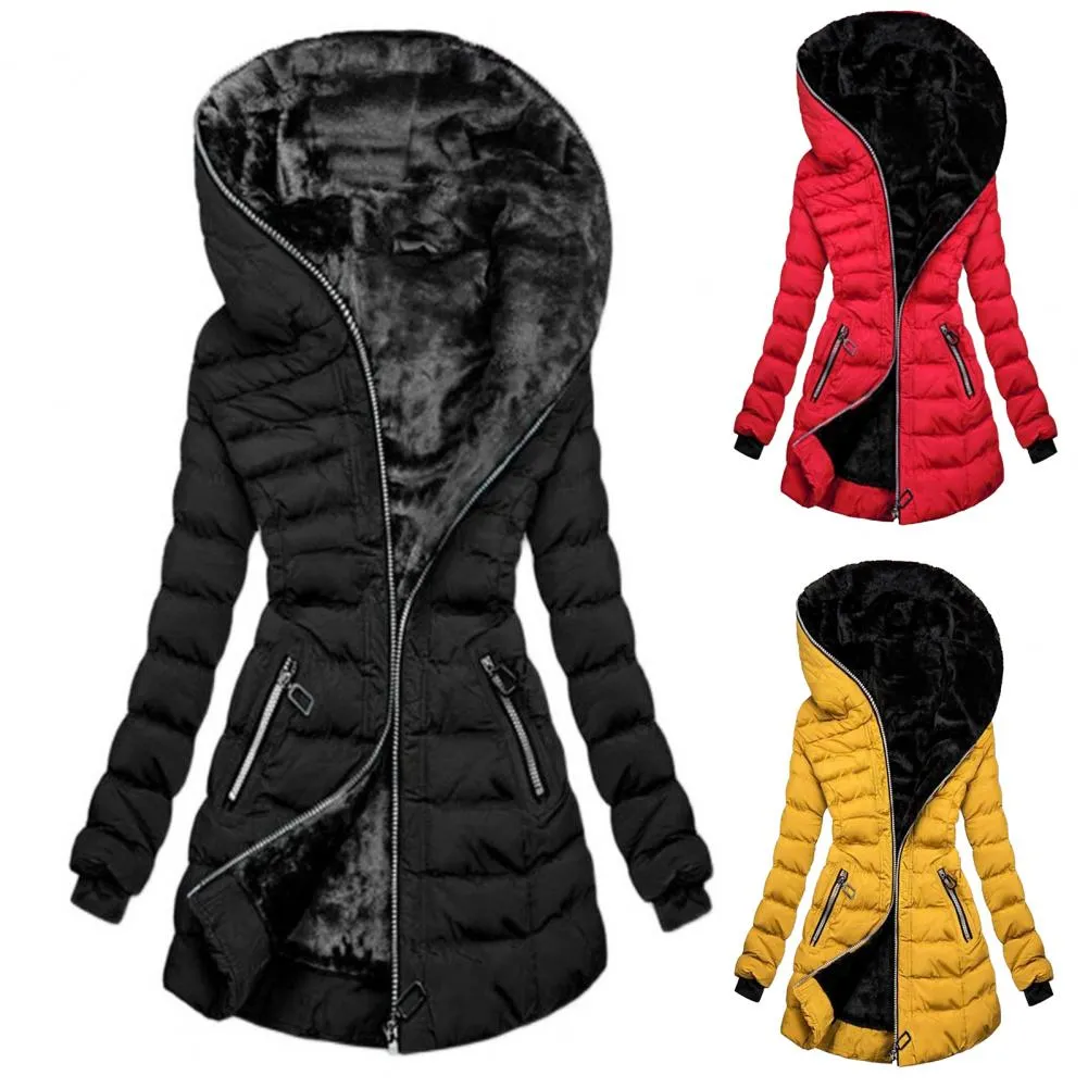 Trendy Rain Resistant Puff Hooded Coat