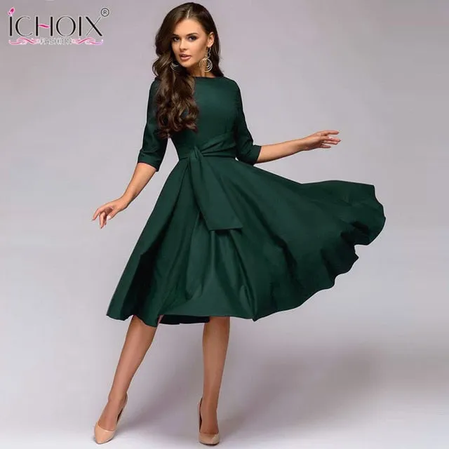 VenusFox casual elegant A line dress