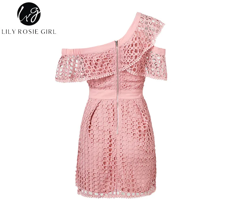 VenusFox Sexy Ruffle Lace Sweet Dress