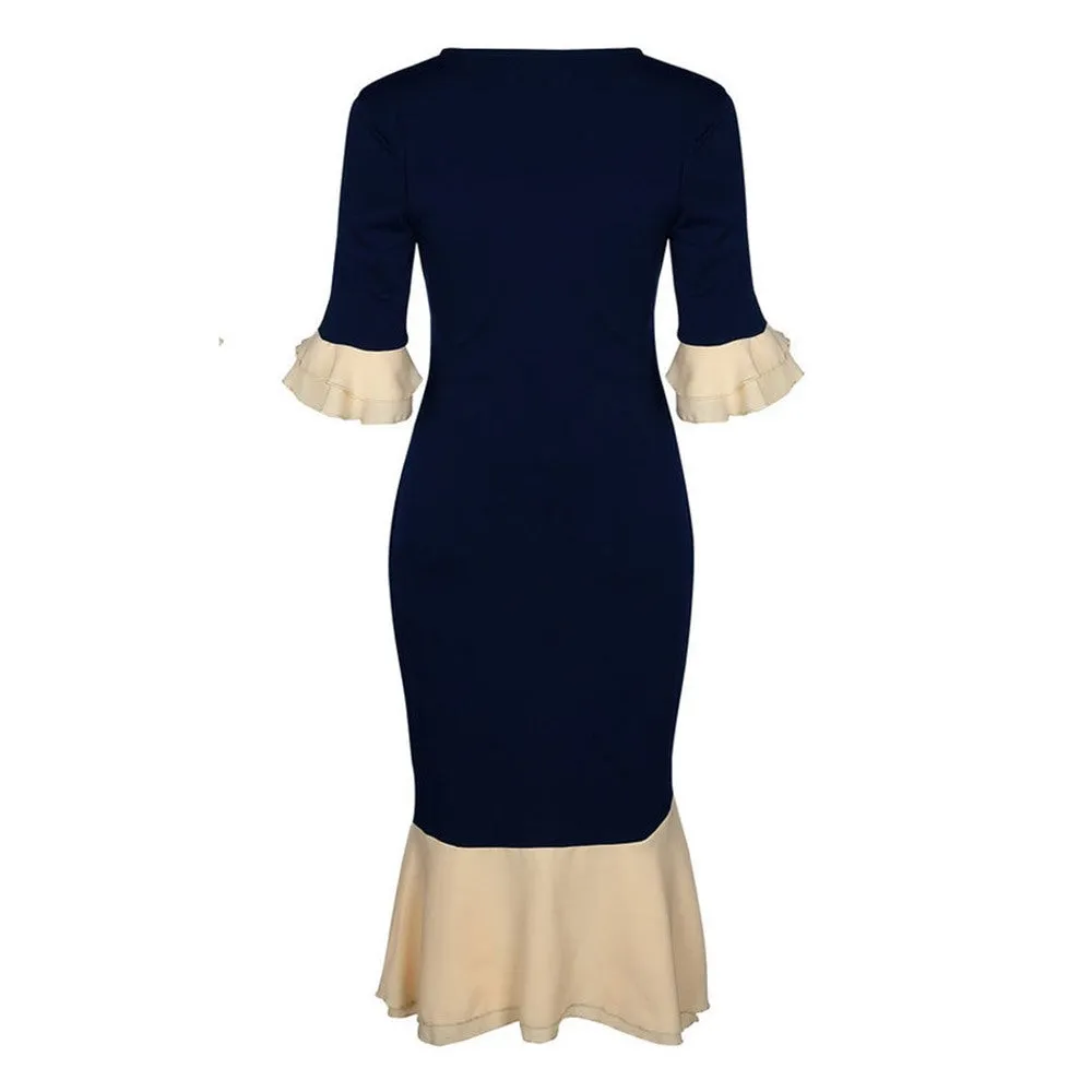 VenusFox Vintage Elegant Body con Dresses