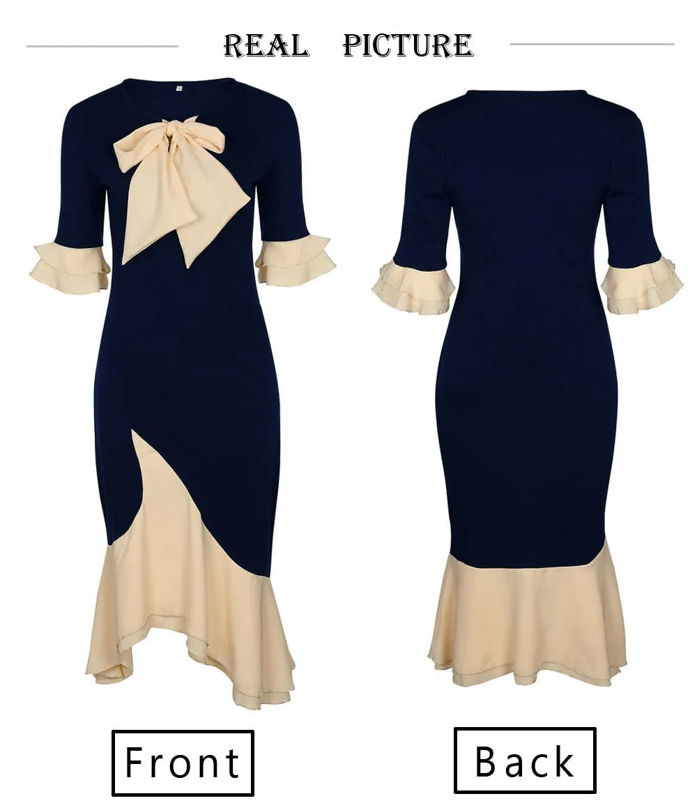 VenusFox Vintage Elegant Body con Dresses