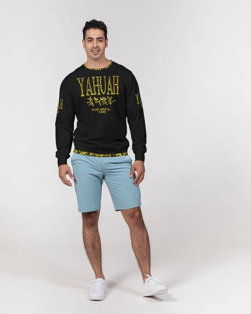 Yahuah-Name Above All Names 01-02 Men's Designer French Terry Sweatshirt